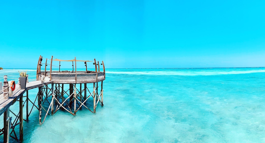 Beautiful beach in Zanzibar